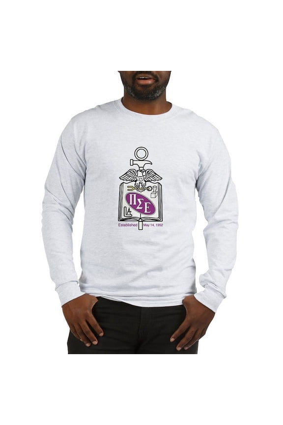 - Pi Sigma Epsilon Colored Crest Long Sleeve T Shirt - Unisex Cotton Long Sleeve T-Shirt