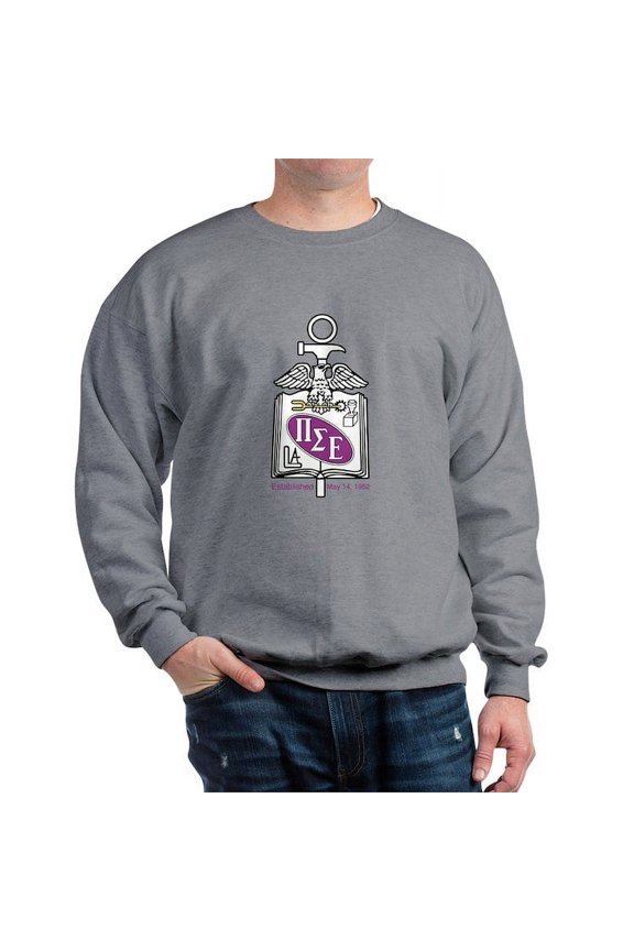 - Pi Sigma Epsilon Colored Crest Sweatshirt - Crew Neck Sweatshirt