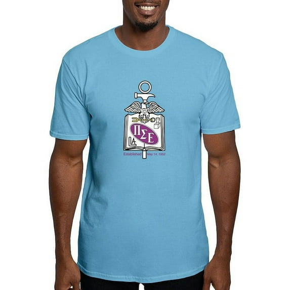 CafePress - Pi Sigma Epsilon Colored Crest T Shirt - Fitted T-Shirt, Vintage Fit Soft Cotton Tee