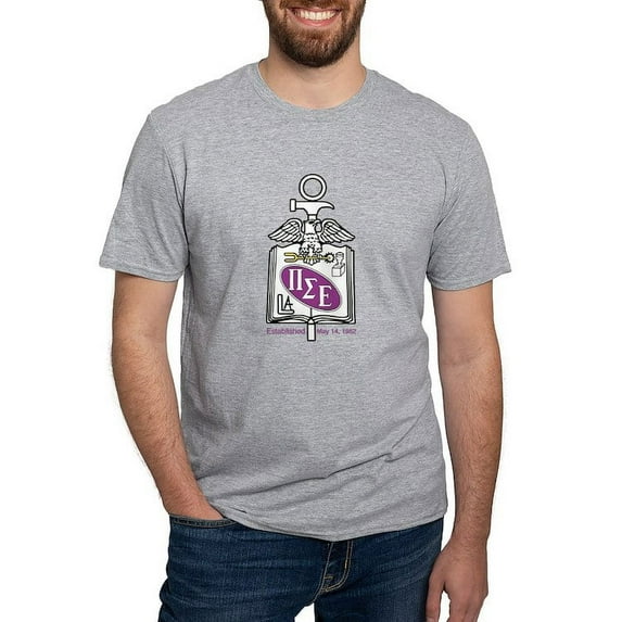CafePress - Pi Sigma Epsilon Colored Crest T Shirt - Fitted T-Shirt, Vintage Fit Soft Cotton Tee