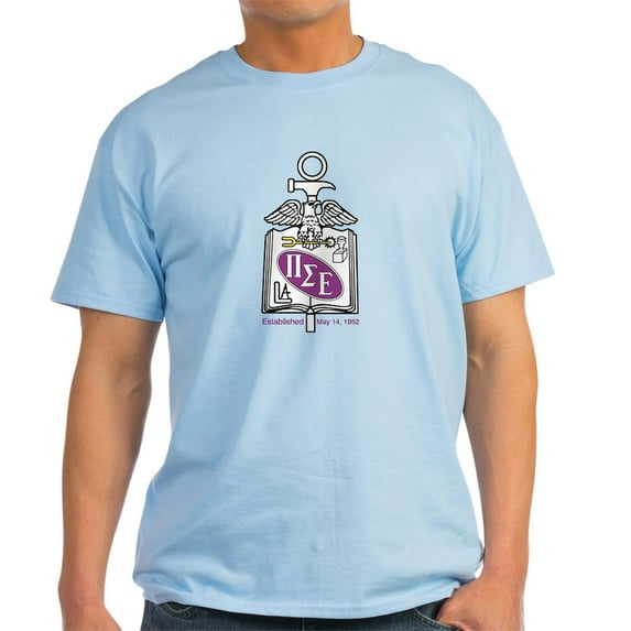 CafePress - Pi Sigma Epsilon Colored Crest T Shirt - Men's Classic Graphic T-Shirt