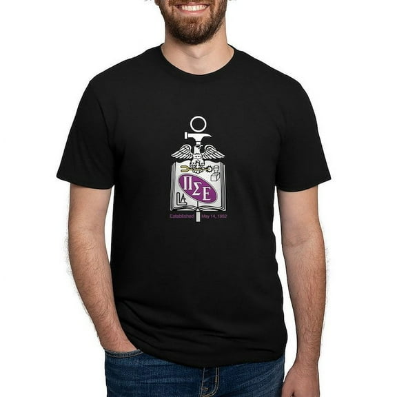 CafePress - Pi Sigma Epsilon Colored Crest T Shirt - Mens Tri-blend T-Shirt