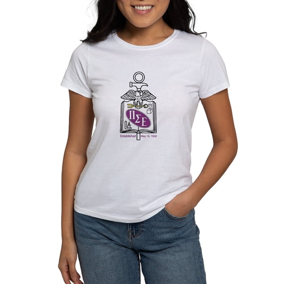 CafePress - Pi Sigma Epsilon Colored Crest T Shirt - Women's Classic T-Shirt