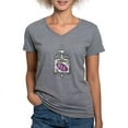 thumbnail image 1 of CafePress - Pi Sigma Epsilon Colored Crest T Shirt - Women's V-Neck Dark T-Shirt, 1 of 4