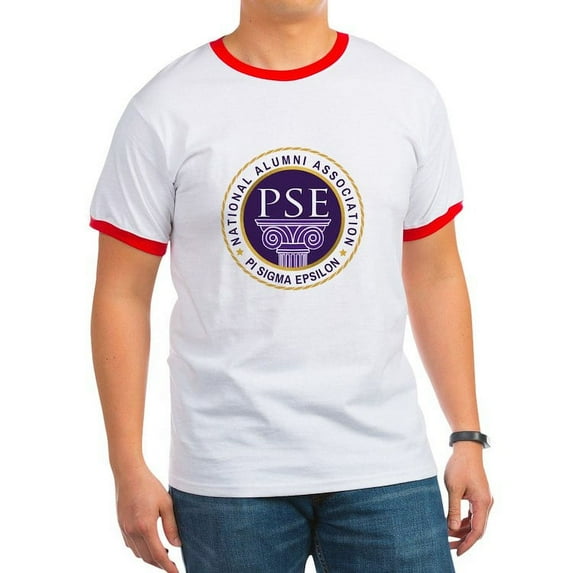 CafePress - Pi Sigma Epsilon National Alumni Association T Shirt - 100% Cotton Ringed T-Shirt