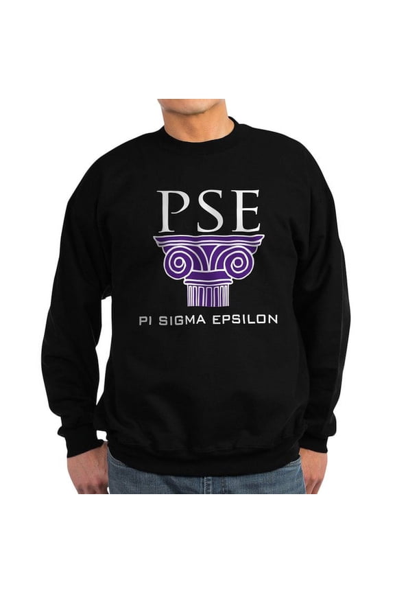 - Pi Sigma Epsilon Pillar Logo Sweatshirt - Classic Crew Neck Sweatshirt