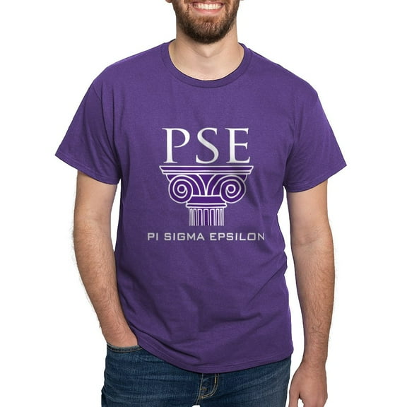 CafePress - Pi Sigma Epsilon Pillar Logo T Shirt - Men's Classic Graphic Cotton T-Shirt