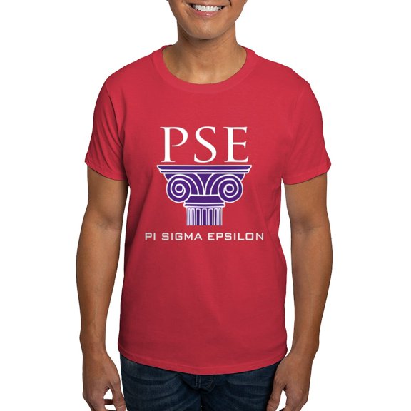 CafePress - Pi Sigma Epsilon Pillar Logo T Shirt - Men's Classic Graphic Cotton T-Shirt