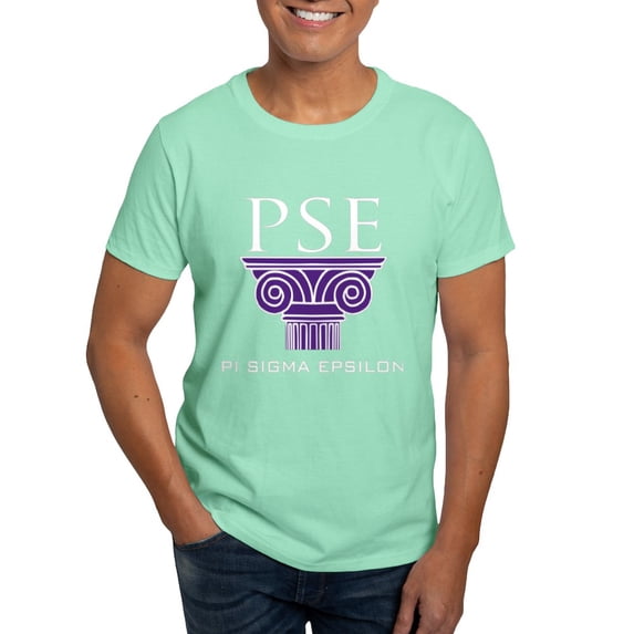 CafePress - Pi Sigma Epsilon Pillar Logo T Shirt - Men's Classic Graphic Cotton T-Shirt
