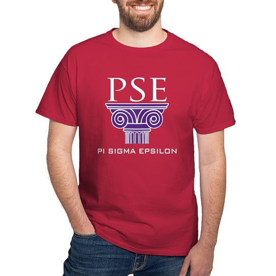 CafePress - Pi Sigma Epsilon Pillar Logo T Shirt - Men's Classic Cotton T-Shirts