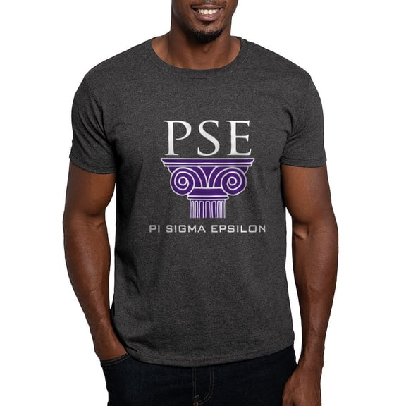 CafePress - Pi Sigma Epsilon Pillar Logo T Shirt - Men's Classic Graphic Cotton T-Shirt
