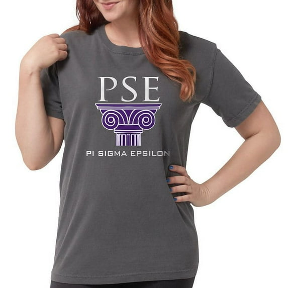 CafePress - Pi Sigma Epsilon Pillar Logo T Shirt - Womens Comfort Colors® Shirt