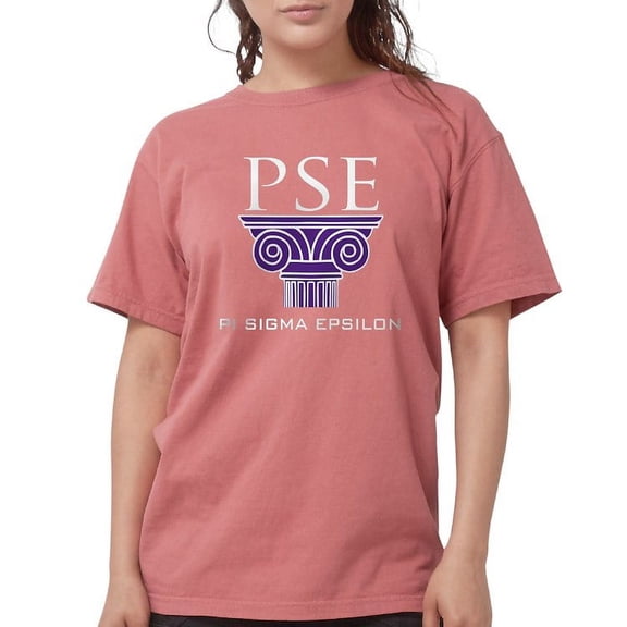CafePress - Pi Sigma Epsilon Pillar Logo T Shirt - Womens Comfort Colors® Shirt