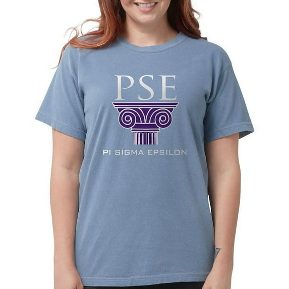 CafePress - Pi Sigma Epsilon Pillar Logo T Shirt - Womens Comfort Colors® Shirt