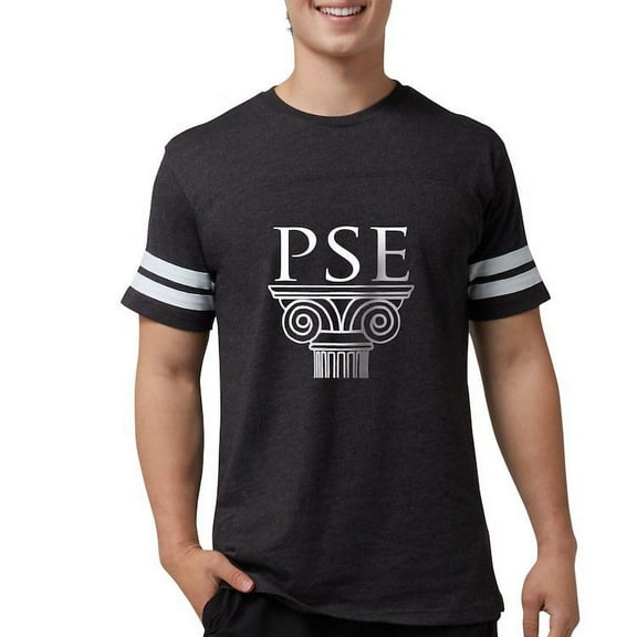 CafePress - Pi Sigma Epsilon White Logo T Shirt - Mens Football Shirt