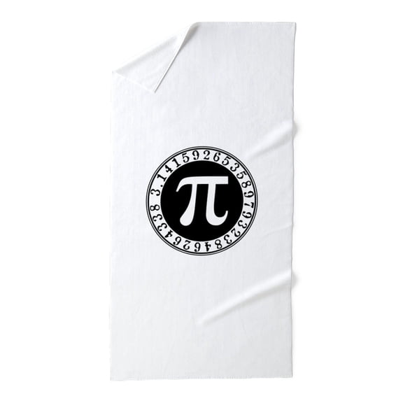 CafePress - Pi Sign In Circle - Large Beach Towel, Soft 30"x60" Towel with Unique Design