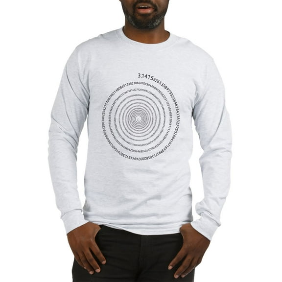 CafePress - Pi Spiral Long Sleeve T Shirt - Unisex Cotton Long Sleeve T-Shirt
