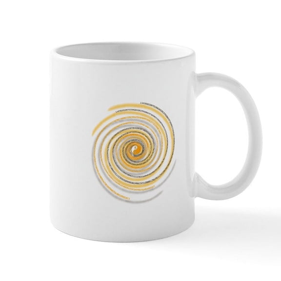 CafePress - Pi Swirl Mug - 11 oz Ceramic Mug - Novelty Coffee Tea Cup