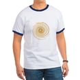 thumbnail image 1 of CafePress - Pi Swirl Ringer T - 100% Cotton Ringed T-Shirt, 1 of 4