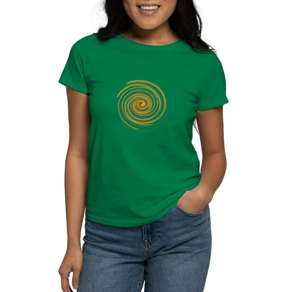 CafePress - Pi Swirl Women's Dark T Shirt - Women's Traditional Fit Dark T-Shirt