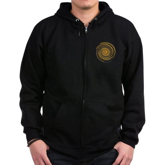 CafePress - Pi Swirl Zip Hoodie (Dark) - Zip Hoodie, Classic Hooded Sweatshirt with Metal Zipper