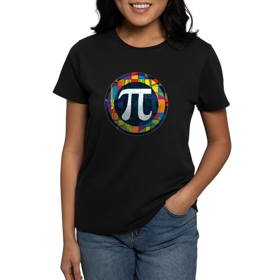 CafePress - Pi Symbol 2 Women's Dark T Shirt - Women's Traditional Fit Dark T-Shirt