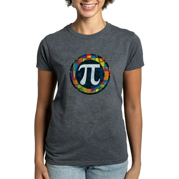 CafePress - Pi Symbol 2 Women's Dark T Shirt - Women's Traditional Fit Dark T-Shirt