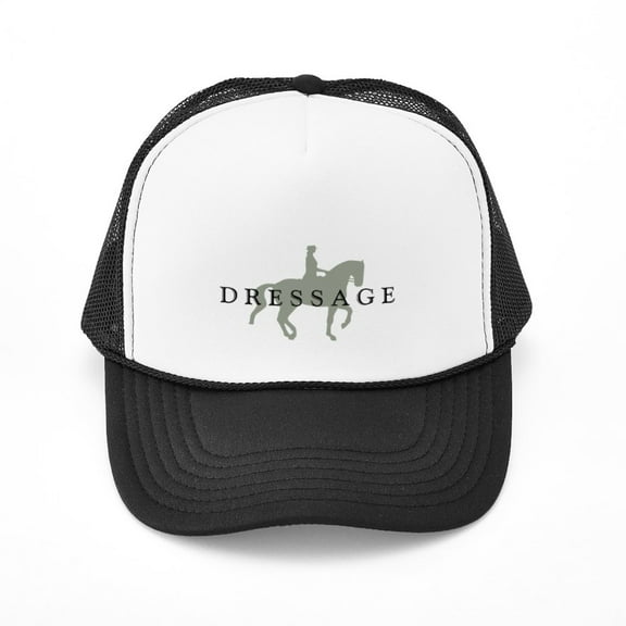 CafePress - Piaffe W/ Dressage Text - Adjustable Unisex Printed Trucker Hat with Mesh Back