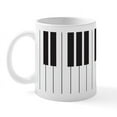 thumbnail image 1 of CafePress - Piano Keyboard Mug - 11 oz Ceramic Mug - Novelty Coffee Tea Cup, 1 of 6