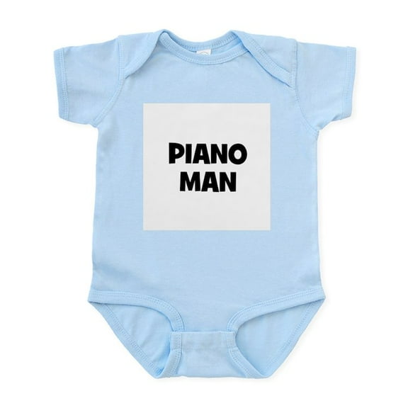 CafePress - Piano Man Infant Bodysuit - Baby Light Bodysuit, Size Newborn - 24 Months
