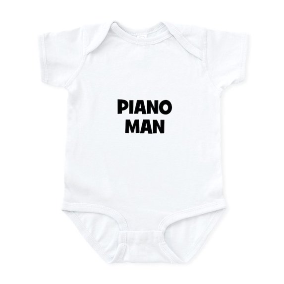 CafePress - Piano Man Infant Bodysuit - Baby Light Bodysuit, Size Newborn - 24 Months