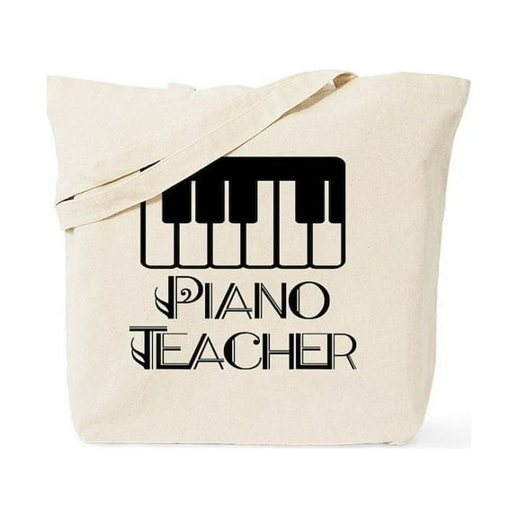 CafePress - Piano Music Teacher Tote Bag - Unisex Canvas Tote Bag, Beige, 1-Piece