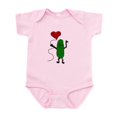 thumbnail image 1 of CafePress - Pickle Holding Heart Balloon Body Suit - Baby Light Bodysuit, Size Newborn - 24 Months, 1 of 4