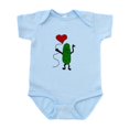 thumbnail image 1 of CafePress - Pickle Holding Heart Balloon Body Suit - Baby Light Bodysuit, Size Newborn - 24 Months, 1 of 4