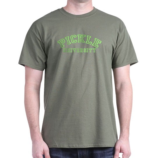 CafePress - Pickle University Dark T Shirt - Men's Classic Cotton T-Shirts