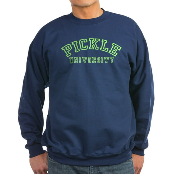 CafePress - Pickle University Sweatshirt (Dark) - Classic Crew Neck Sweatshirt