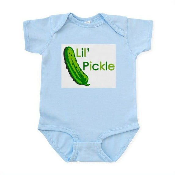 CafePress - Pickle2 Body Suit - Baby Light Bodysuit, Size Newborn - 24 Months