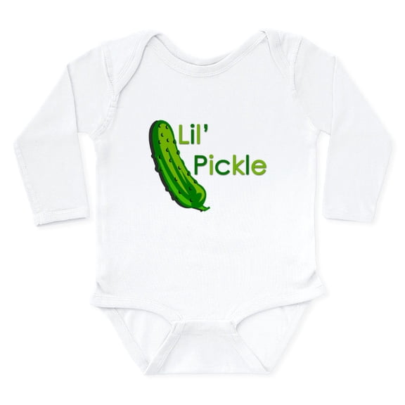 CafePress - Pickle2 Body Suit - Long Sleeve Cotton Baby Bodysuit