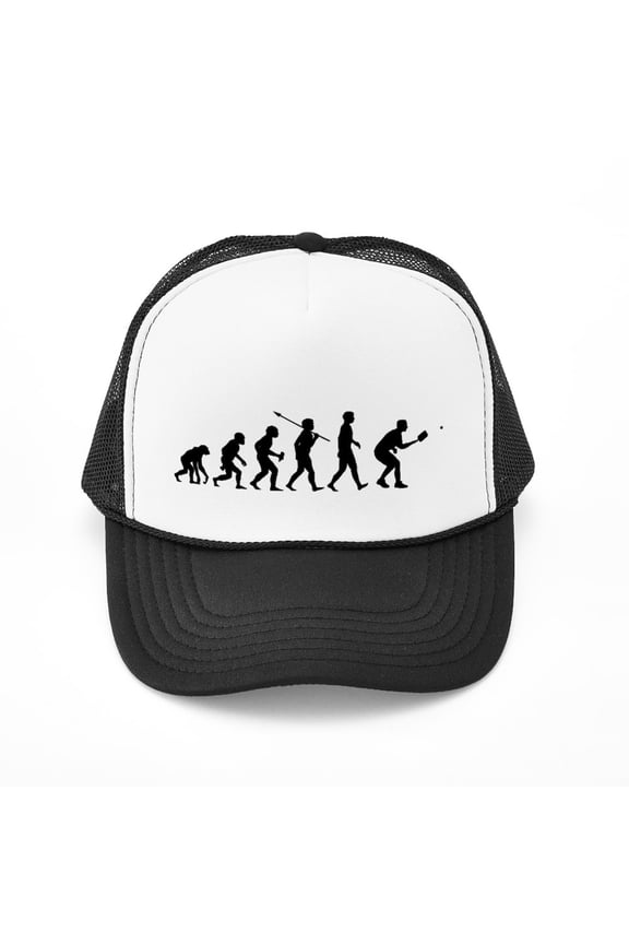 - Pickleball - Adjustable Unisex Printed Trucker Hat with Mesh Back
