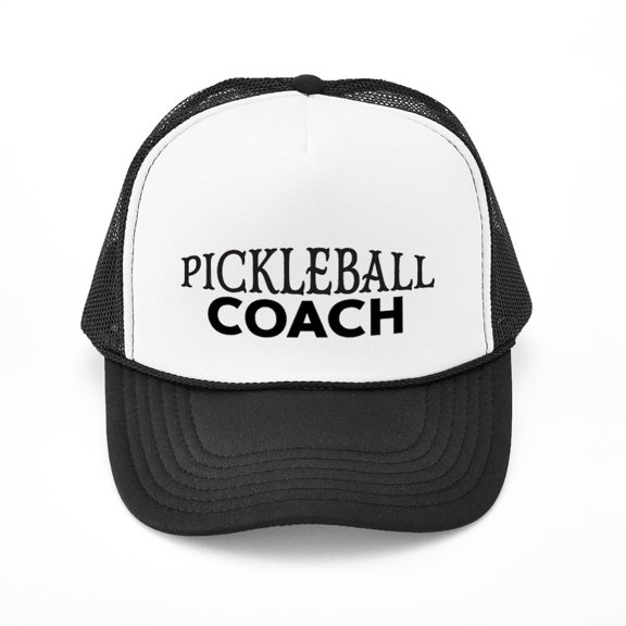 CafePress - Pickleball Coach - Adjustable Unisex Printed Trucker Hat with Mesh Back