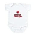 thumbnail image 1 of CafePress - Pickleball Is Better Than Therapy Body Suit - Baby Light Bodysuit, Size Newborn - 24 Months, 1 of 4
