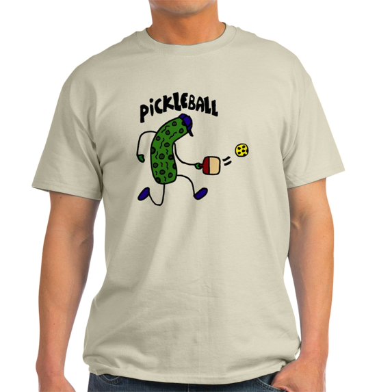 CafePress - Pickleball Pickle Art Light T Shirt - Men's Classic Graphic T-Shirt