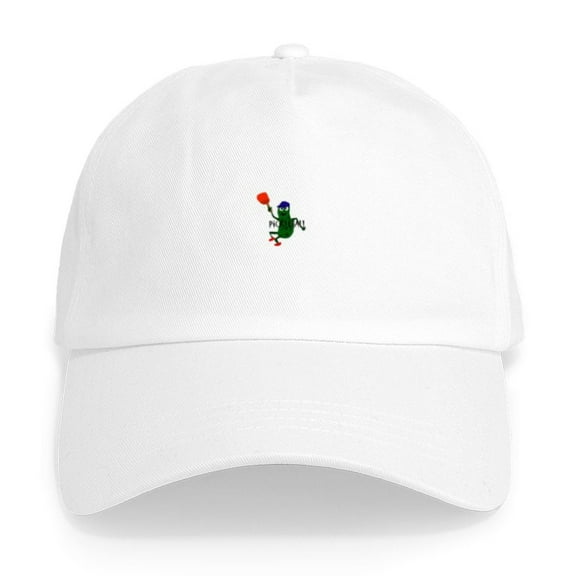 CafePress - Pickleball Pickle Cap - Adjustable 100% Brushed Unisex Casual Cotton Baseball Cap, Beige, 1
