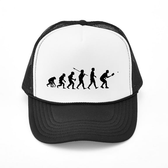 CafePress - Pickleball - Adjustable Unisex Printed Trucker Hat with Mesh Back