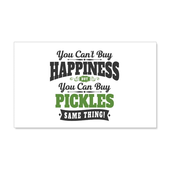 CafePress - Pickles Happiness - 20x12 Wall Decal