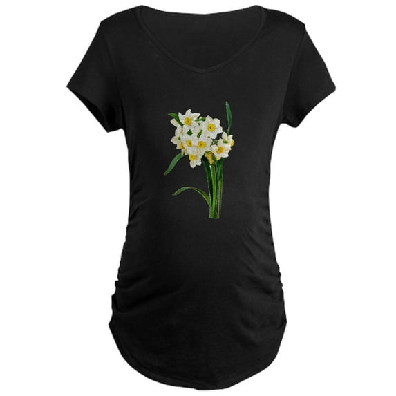 CafePress - Pierre Joseph Redoute Botanical Maternity Dark T S - Maternity Dark T-Shirt