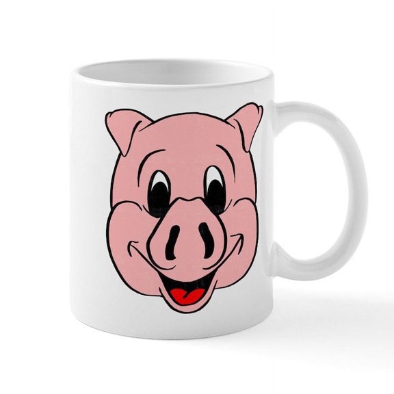 CafePress - Pig Face - 11 oz Ceramic Mug - Novelty Coffee Tea Cup