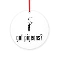 thumbnail image 1 of CafePress - Pigeon Racer 02 A -  Round Wood Ornament 4", 1 of 2