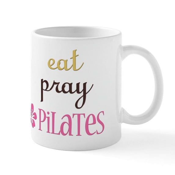 CafePress - Pilates Mug - 11 oz Ceramic Mug - Novelty Coffee Tea Cup