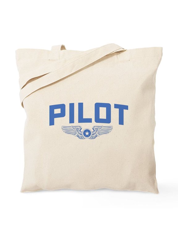 - Pilot Tote Bag - Unisex Canvas Tote Bag, Beige, 1-Piece